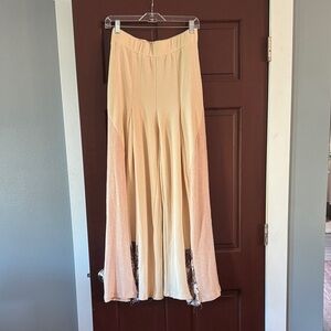 NWOT!!POL Cream A-Line Women's Wide Leg Pants.